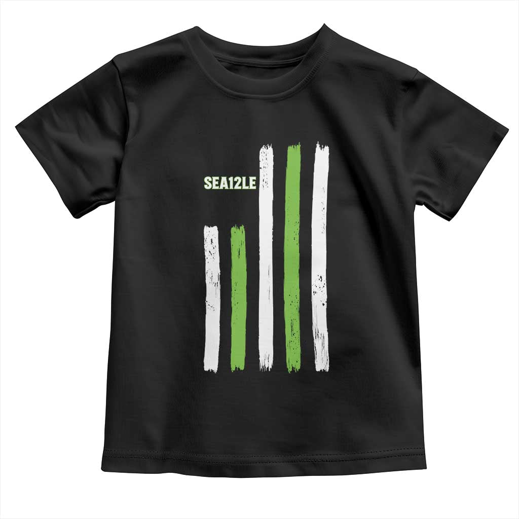 SEA12LE Champion Football Fan Gift Toddler T Shirt Blue Green Pride TS12 Black Print Your Wear