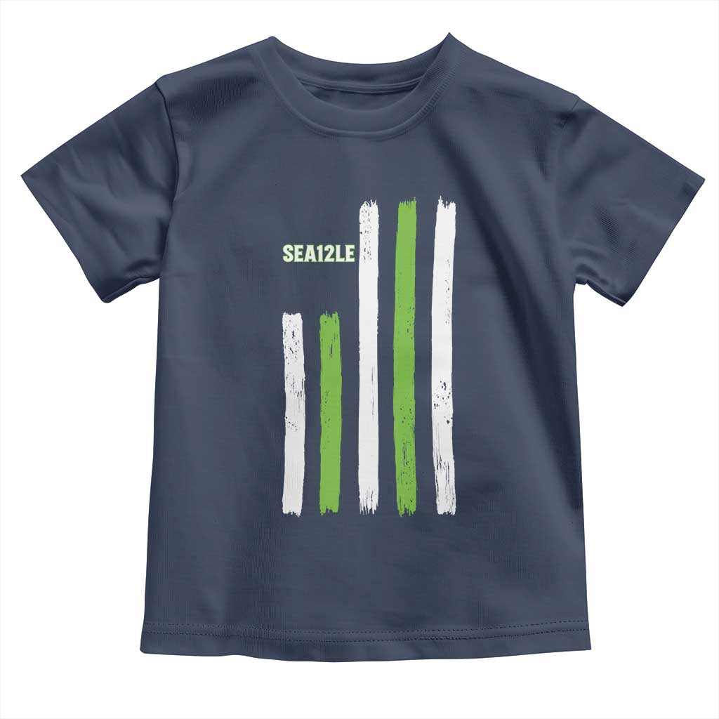 SEA12LE Champion Football Fan Gift Toddler T Shirt Blue Green Pride TS12 Navy Print Your Wear