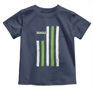 SEA12LE Champion Football Fan Gift Toddler T Shirt Blue Green Pride TS12 Navy Print Your Wear