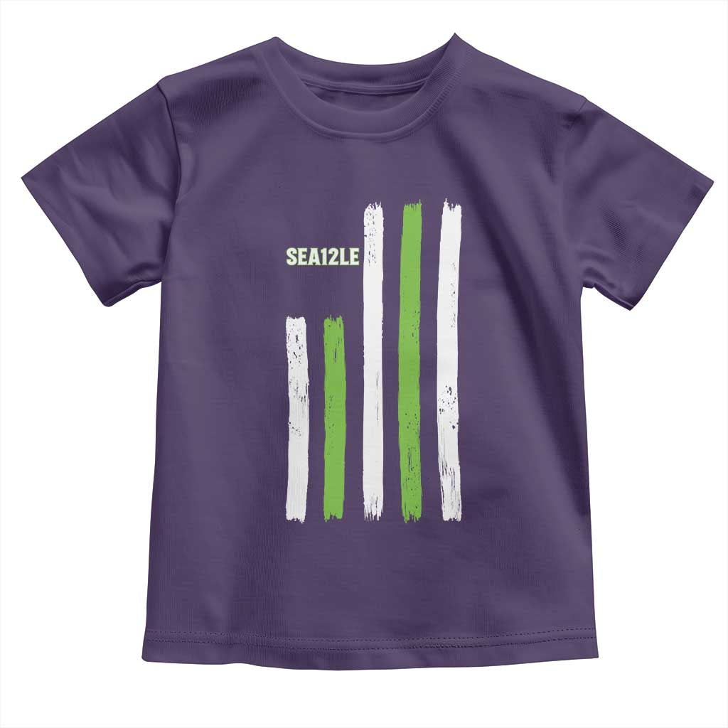 SEA12LE Champion Football Fan Gift Toddler T Shirt Blue Green Pride TS12 Purple Print Your Wear