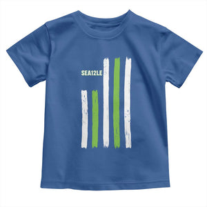 SEA12LE Champion Football Fan Gift Toddler T Shirt Blue Green Pride TS12 Royal Blue Print Your Wear