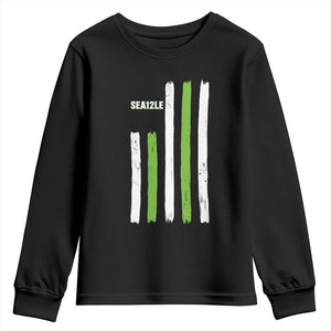 SEA12LE Champion Football Fan Gift Youth Sweatshirt Blue Green Pride TS12 Black Print Your Wear