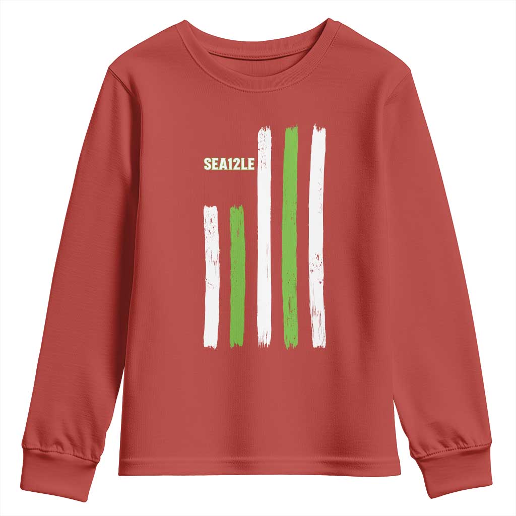 SEA12LE Champion Football Fan Gift Youth Sweatshirt Blue Green Pride TS12 Red Print Your Wear