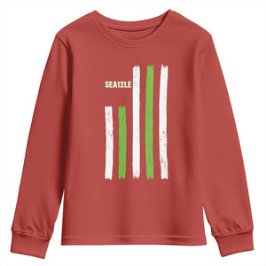 SEA12LE Champion Football Fan Gift Youth Sweatshirt Blue Green Pride TS12 Red Print Your Wear