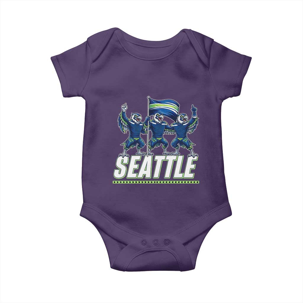 Seattle Fan Pride Victory Celebration Baby Onesie Gift For Sports Lovers TS12 Purple Print Your Wear