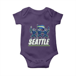 Seattle Fan Pride Victory Celebration Baby Onesie Gift For Sports Lovers TS12 Purple Print Your Wear