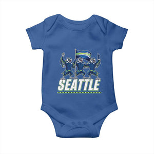 Seattle Fan Pride Victory Celebration Baby Onesie Gift For Sports Lovers TS12 Royal Blue Print Your Wear