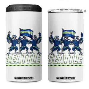Seattle Fan Pride Victory Celebration 4 in 1 Can Cooler Tumbler Gift For Sports Lovers TS12 One Size: 16 oz White Print Your Wear