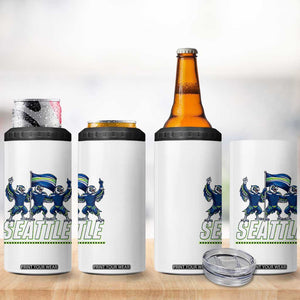 Seattle Fan Pride Victory Celebration 4 in 1 Can Cooler Tumbler Gift For Sports Lovers TS12 Print Your Wear