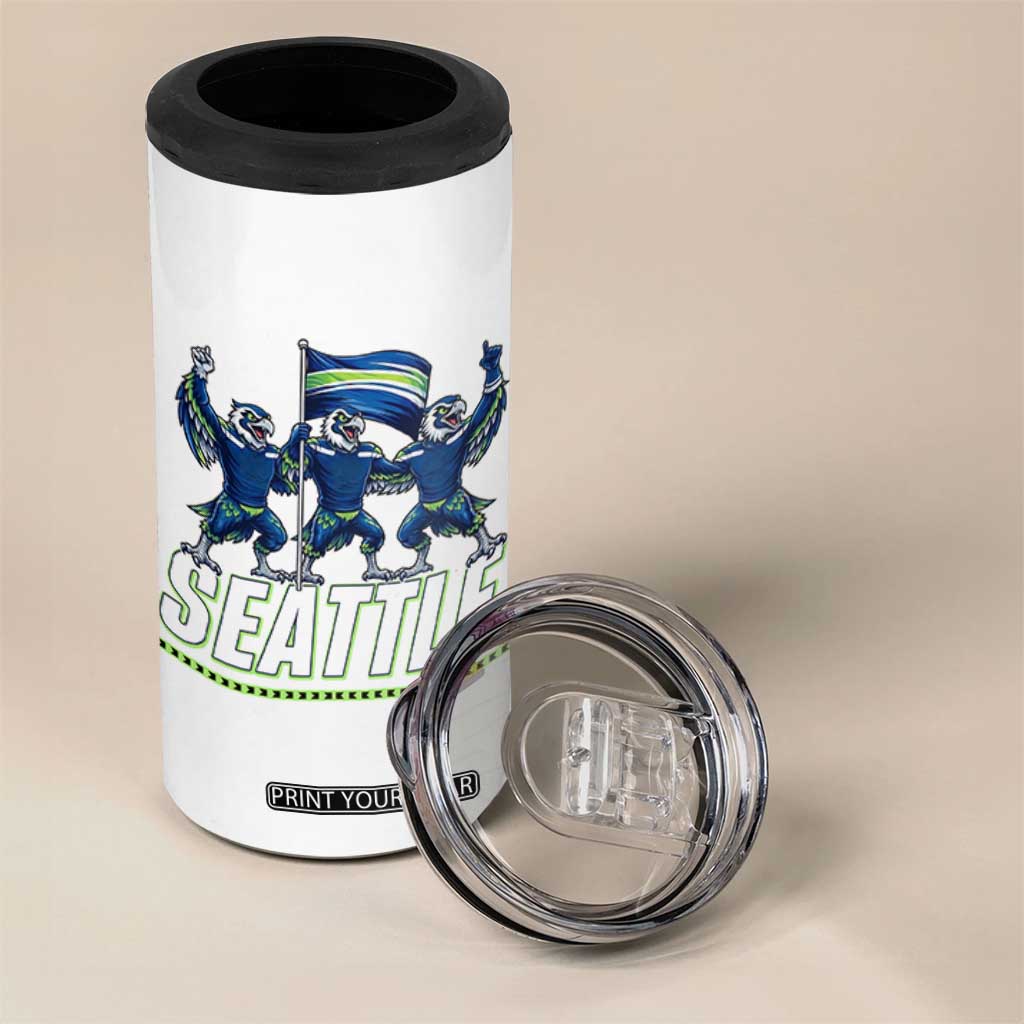 Seattle Fan Pride Victory Celebration 4 in 1 Can Cooler Tumbler Gift For Sports Lovers TS12 Print Your Wear