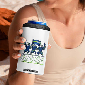 Seattle Fan Pride Victory Celebration 4 in 1 Can Cooler Tumbler Gift For Sports Lovers TS12 Print Your Wear