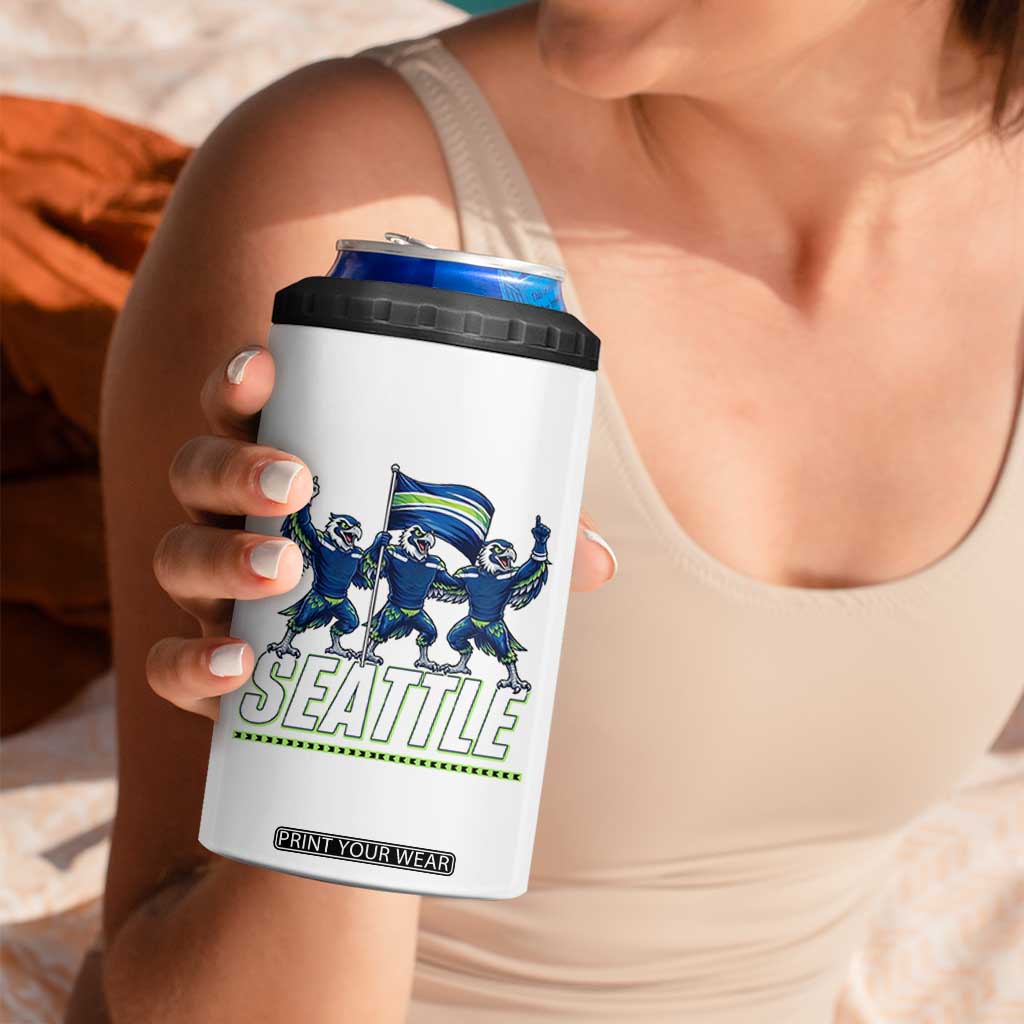 Seattle Fan Pride Victory Celebration 4 in 1 Can Cooler Tumbler Gift For Sports Lovers TS12 Print Your Wear