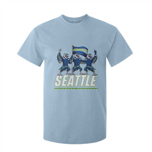 Seattle Fan Pride Victory Celebration T Shirt For Kid Gift For Sports Lovers TS12 Light Blue Print Your Wear