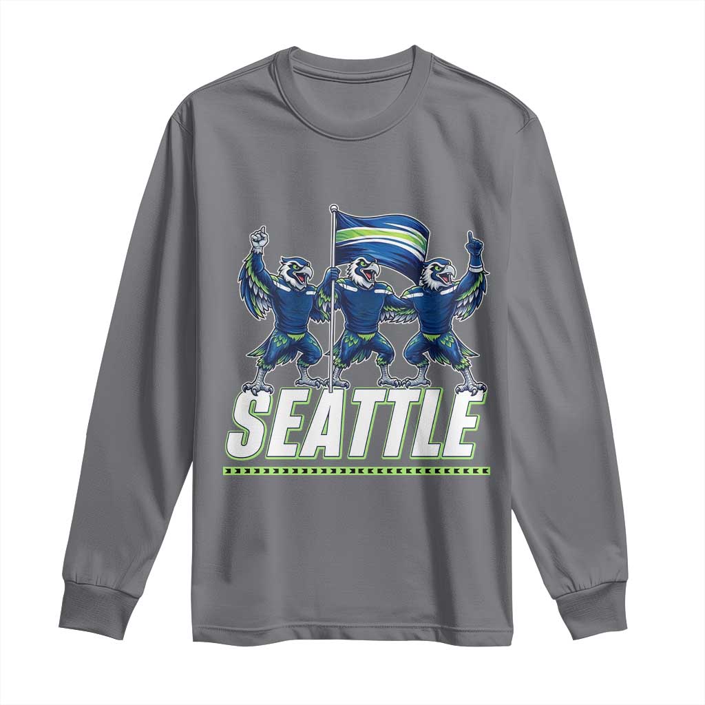 Seattle Fan Pride Victory Celebration Long Sleeve Shirt Gift For Sports Lovers TS12 Charcoal Print Your Wear