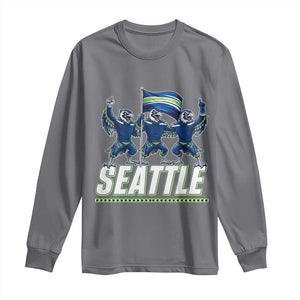Seattle Fan Pride Victory Celebration Long Sleeve Shirt Gift For Sports Lovers TS12 Charcoal Print Your Wear