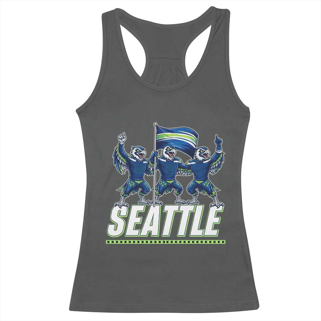 Seattle Fan Pride Victory Celebration Racerback Tank Top Gift For Sports Lovers TS12 Dark Heather Print Your Wear