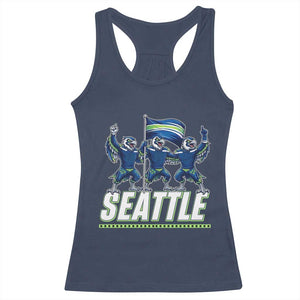 Seattle Fan Pride Victory Celebration Racerback Tank Top Gift For Sports Lovers TS12 Navy Print Your Wear