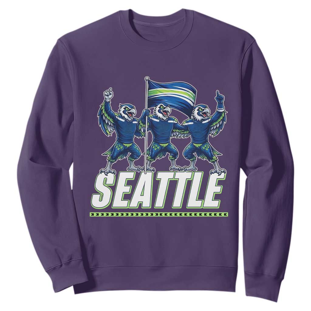 Seattle Fan Pride Victory Celebration Sweatshirt Gift For Sports Lovers TS12 Purple Print Your Wear