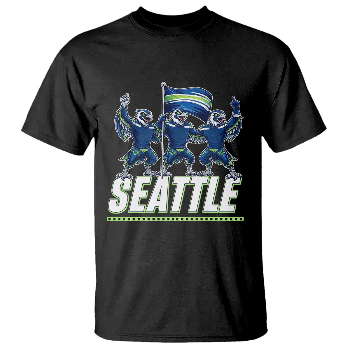 Seattle Fan Pride Victory Celebration T Shirt Gift For Sports Lovers TS12 Black Print Your Wear