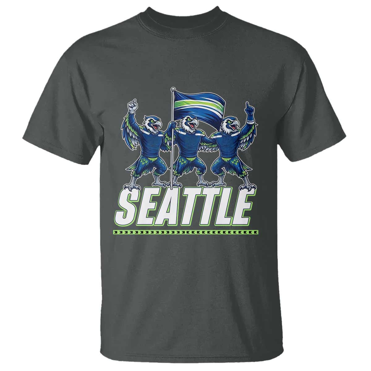 Seattle Fan Pride Victory Celebration T Shirt Gift For Sports Lovers TS12 Dark Heather Print Your Wear