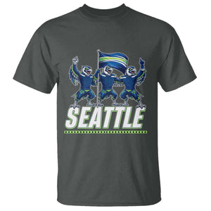 Seattle Fan Pride Victory Celebration T Shirt Gift For Sports Lovers TS12 Dark Heather Print Your Wear