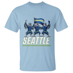 Seattle Fan Pride Victory Celebration T Shirt Gift For Sports Lovers TS12 Light Blue Print Your Wear