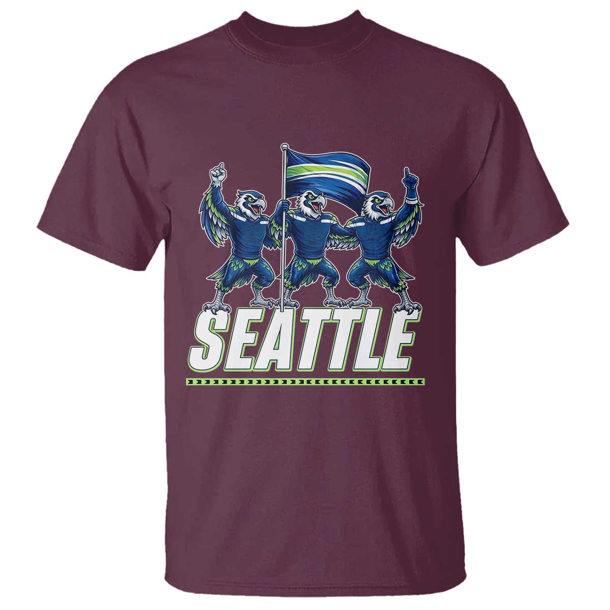 Seattle Fan Pride Victory Celebration T Shirt Gift For Sports Lovers TS12 Maroon Print Your Wear