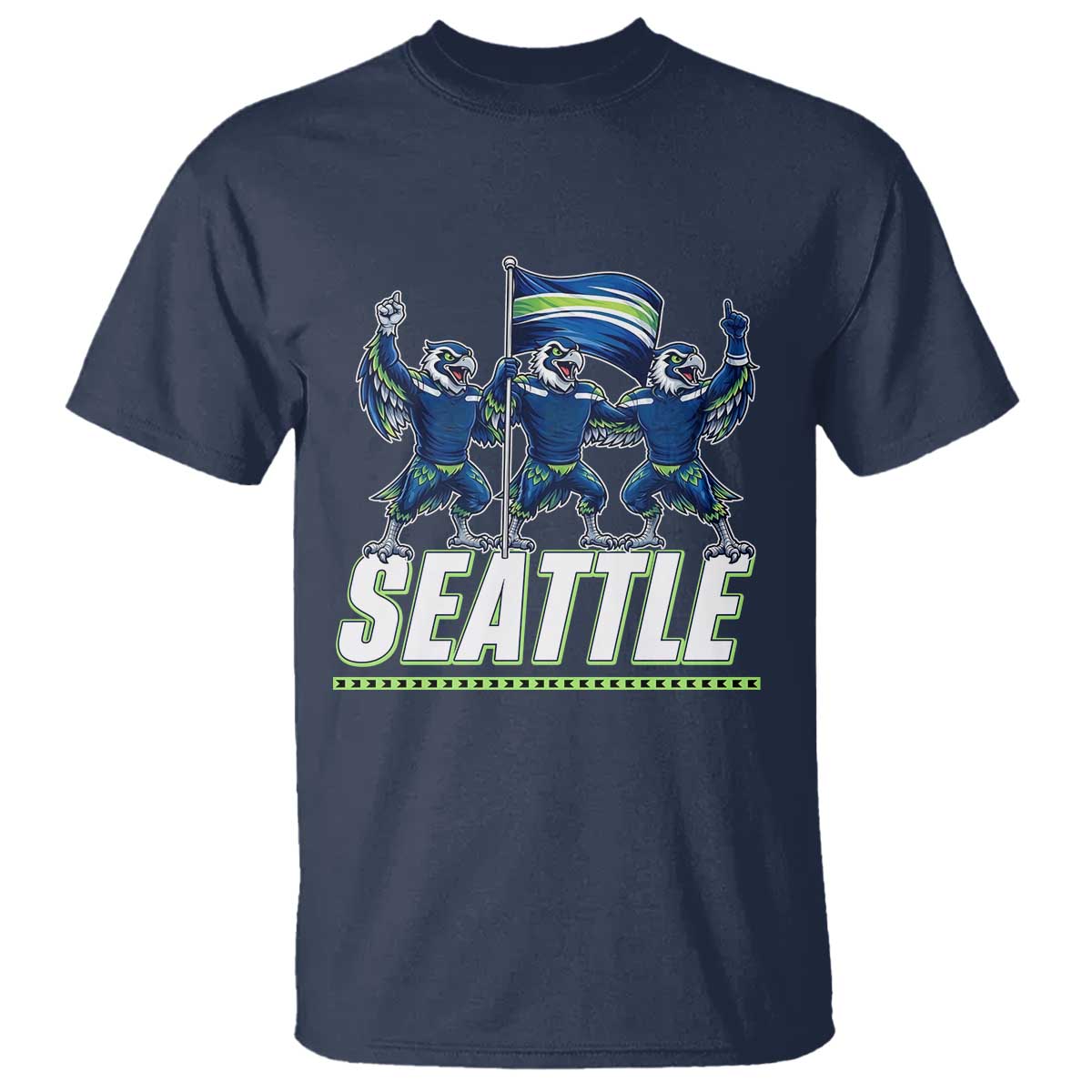 Seattle Fan Pride Victory Celebration T Shirt Gift For Sports Lovers TS12 Navy Print Your Wear