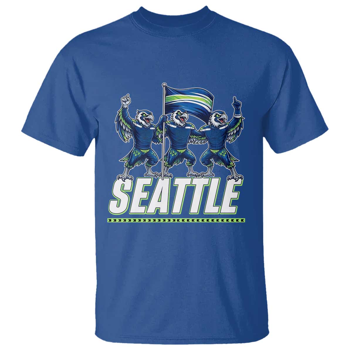 Seattle Fan Pride Victory Celebration T Shirt Gift For Sports Lovers TS12 Royal Blue Print Your Wear