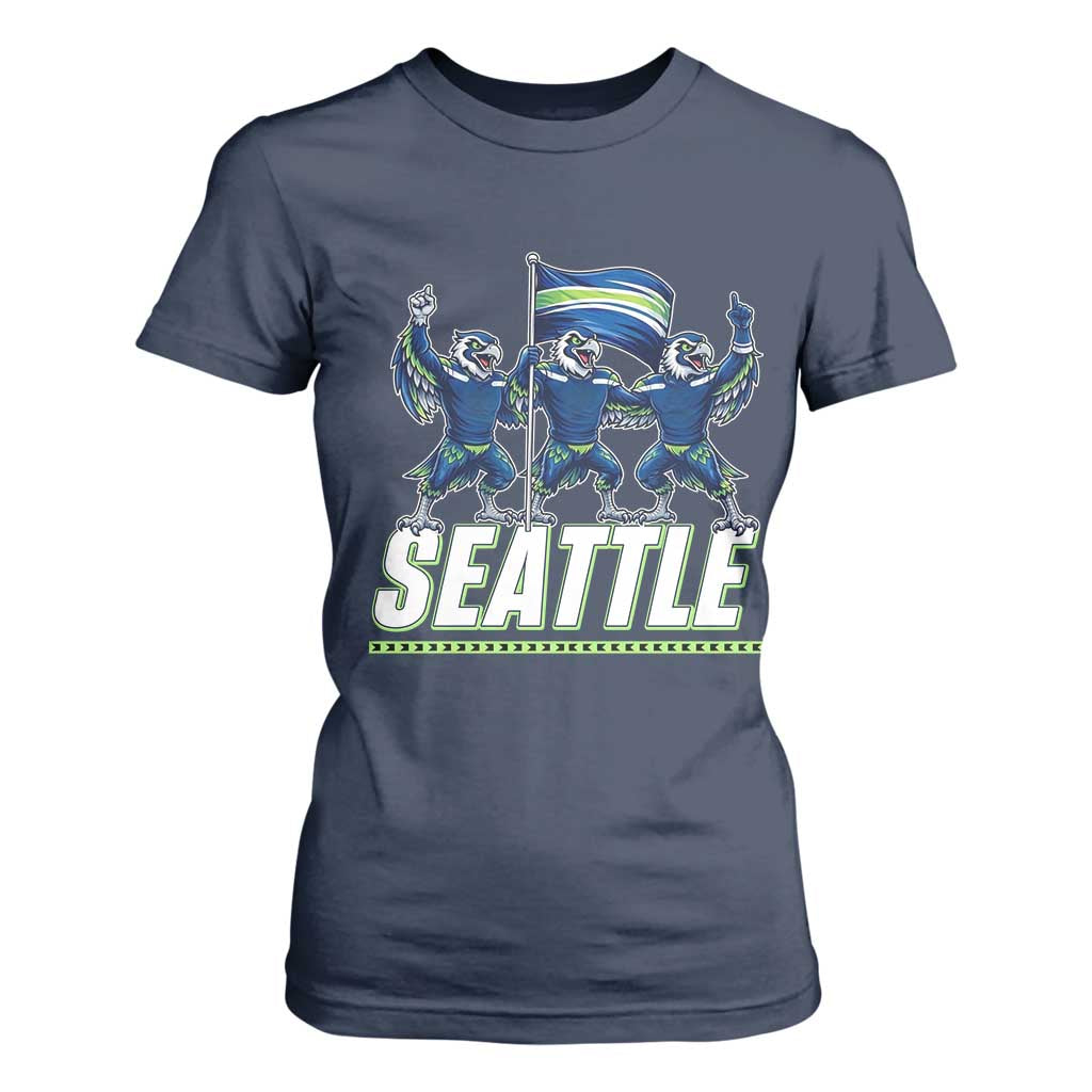 Seattle Fan Pride Victory Celebration T Shirt For Women Gift For Sports Lovers TS12 Navy Print Your Wear