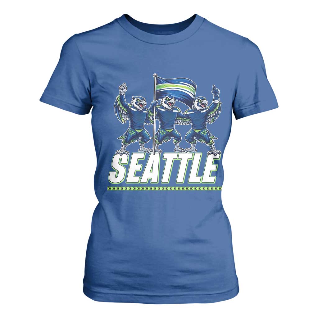 Seattle Fan Pride Victory Celebration T Shirt For Women Gift For Sports Lovers TS12 Royal Blue Print Your Wear