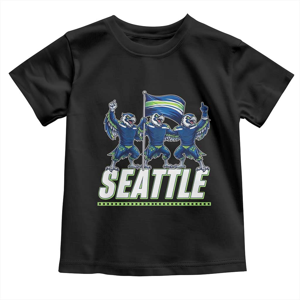 Seattle Fan Pride Victory Celebration Toddler T Shirt Gift For Sports Lovers TS12 Black Print Your Wear