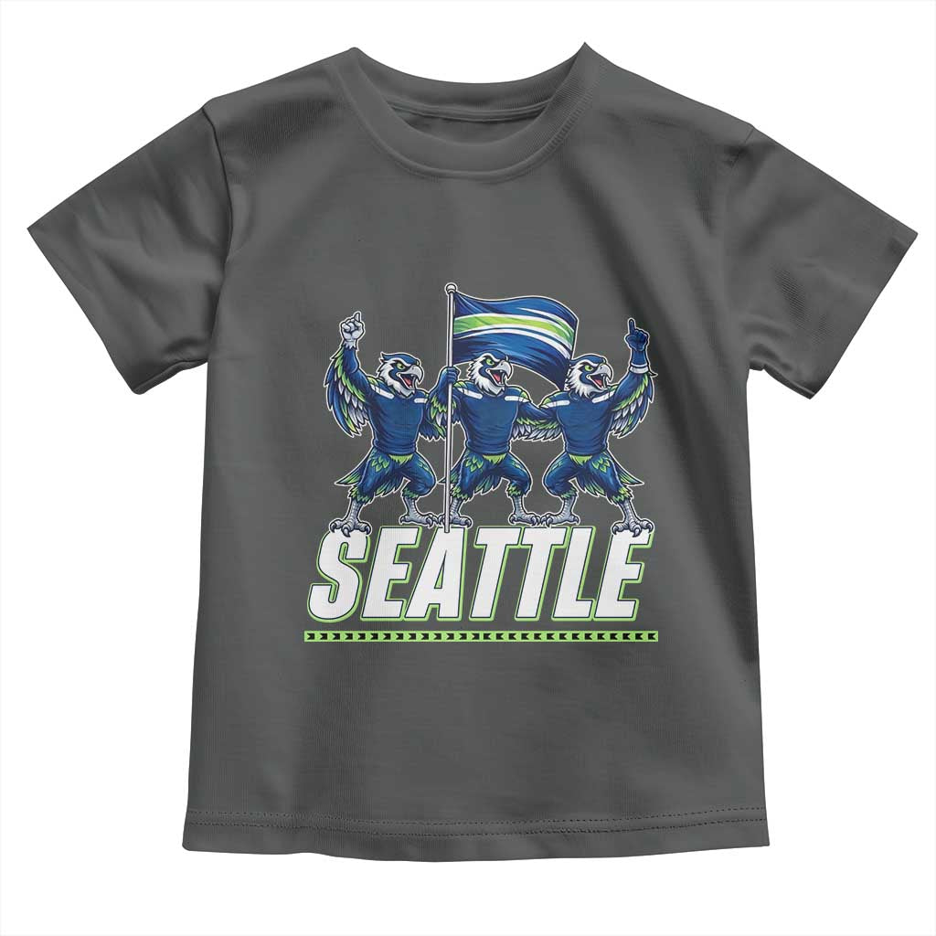 Seattle Fan Pride Victory Celebration Toddler T Shirt Gift For Sports Lovers TS12 Dark Heather Print Your Wear