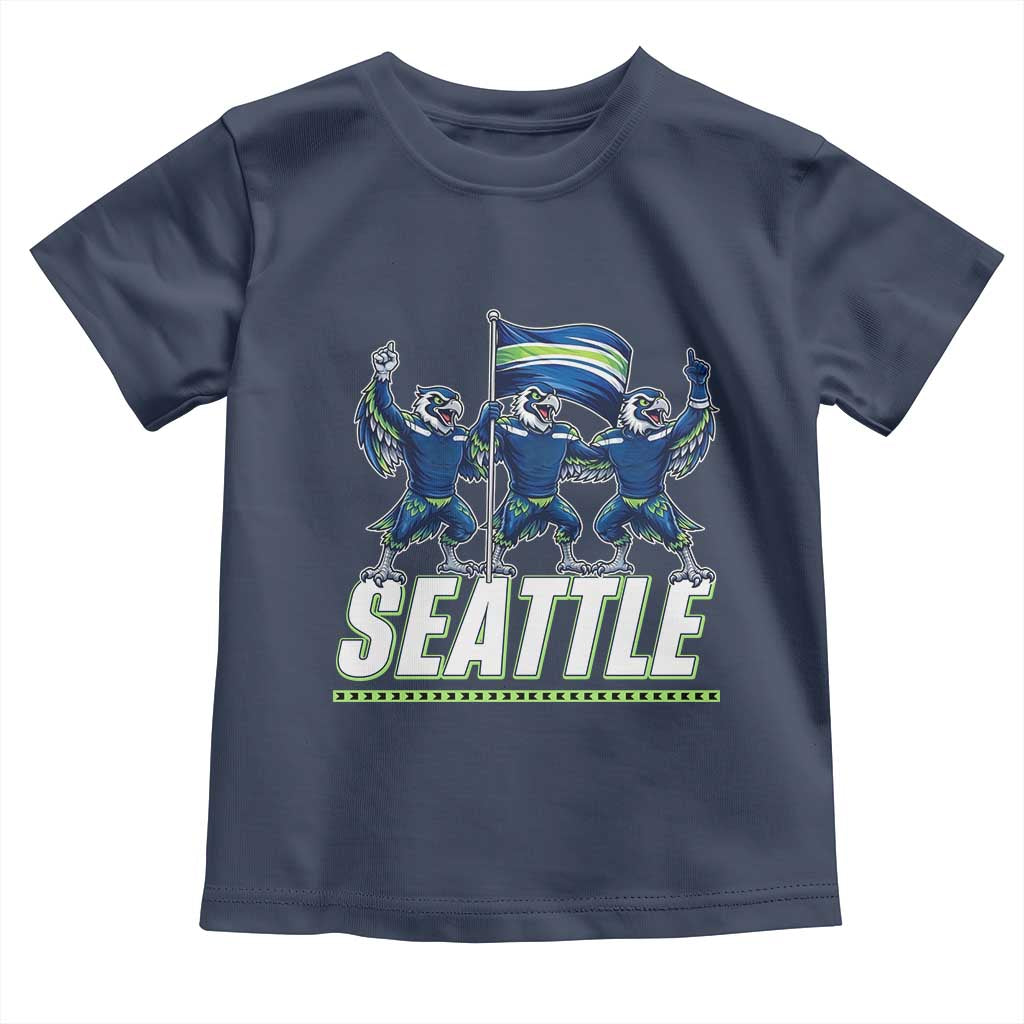 Seattle Fan Pride Victory Celebration Toddler T Shirt Gift For Sports Lovers TS12 Navy Print Your Wear