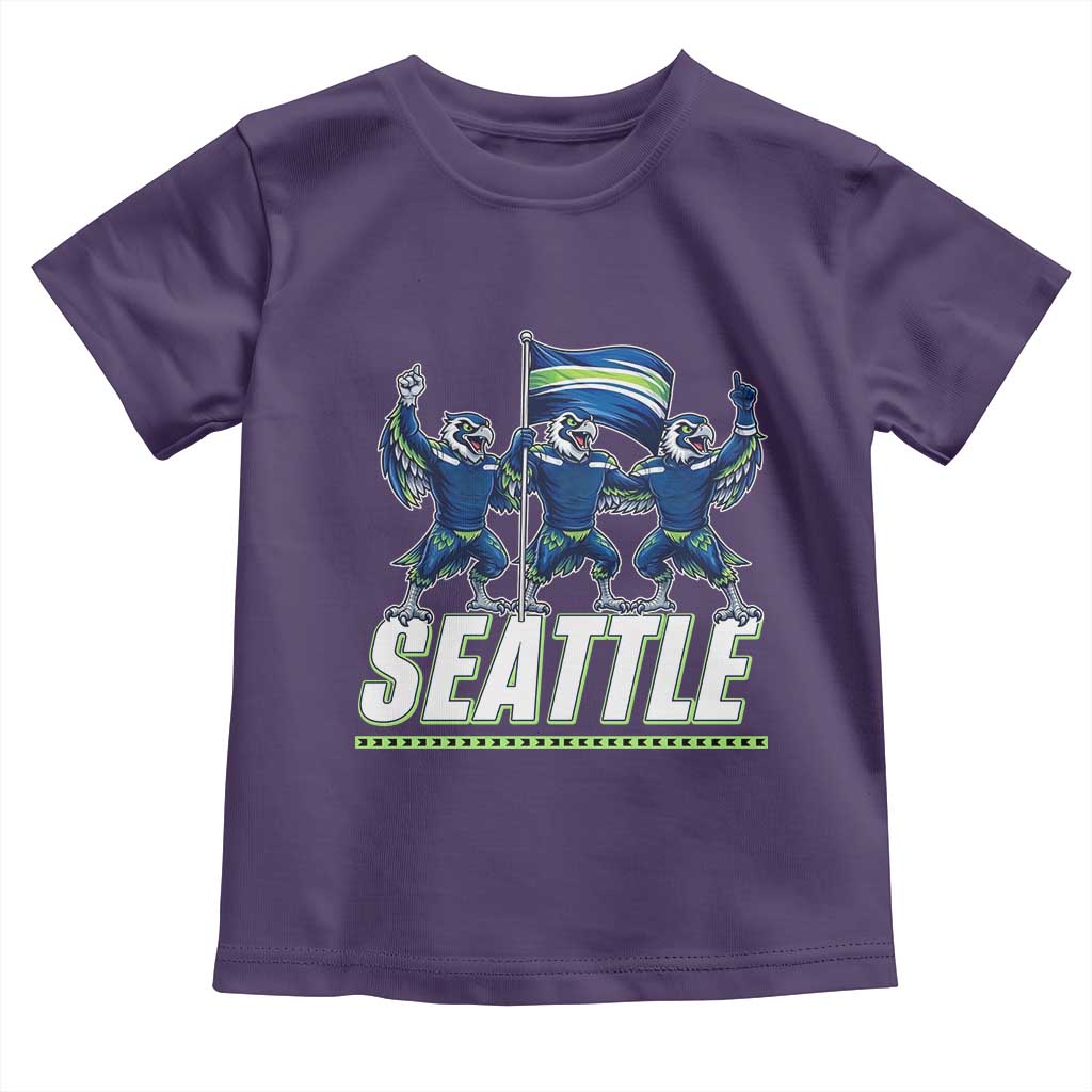 Seattle Fan Pride Victory Celebration Toddler T Shirt Gift For Sports Lovers TS12 Purple Print Your Wear