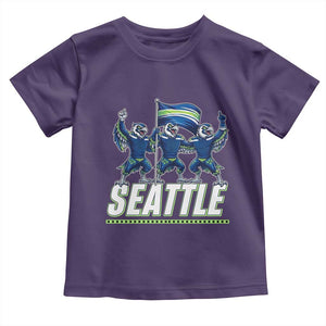 Seattle Fan Pride Victory Celebration Toddler T Shirt Gift For Sports Lovers TS12 Purple Print Your Wear
