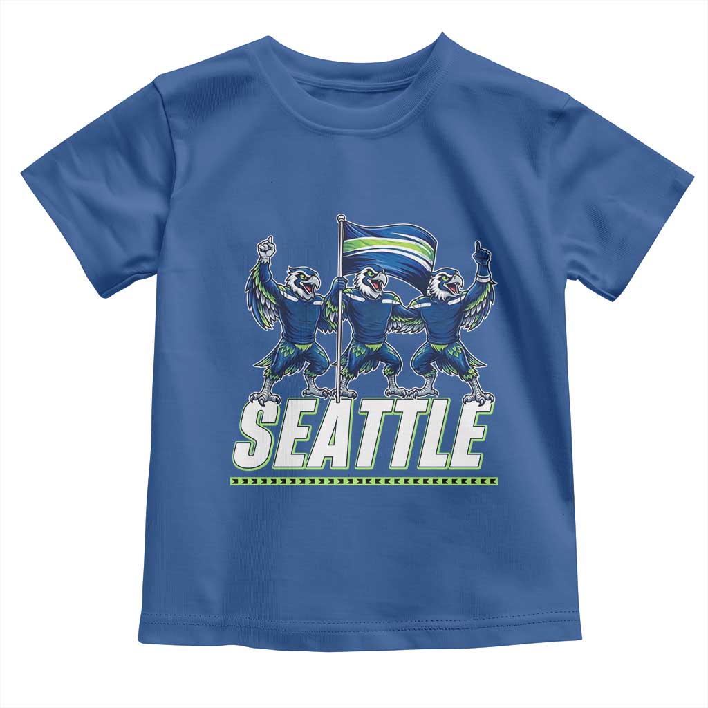 Seattle Fan Pride Victory Celebration Toddler T Shirt Gift For Sports Lovers TS12 Royal Blue Print Your Wear