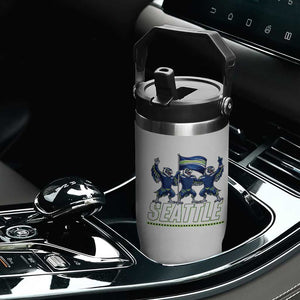 Seattle Fan Pride Victory Celebration Flip Straw Tumbler Gift For Sports Lovers TS12 Print Your Wear