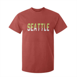 Seattle Retro Glitch Fan Gift T Shirt For Kid Proud Northwest 12s Fan TS12 Red Print Your Wear