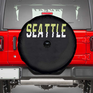 Seattle Retro Glitch Fan Gift Spare Tire Cover Proud Northwest 12s Fan TS12 Black Print Your Wear
