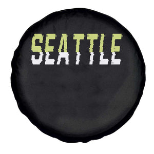 Seattle Retro Glitch Fan Gift Spare Tire Cover Proud Northwest 12s Fan TS12 Print Your Wear