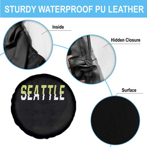 Seattle Retro Glitch Fan Gift Spare Tire Cover Proud Northwest 12s Fan TS12 Print Your Wear