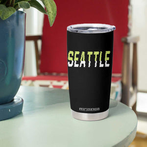 Seattle Retro Glitch Fan Gift Tumbler Cup Proud Northwest 12s Fan TS12 Print Your Wear