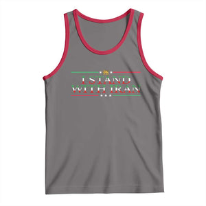 I Stand With Iran Tank Top Freedom For Iran 2026 Resistance Movement TS12 Deep Heather Red Print Your Wear
