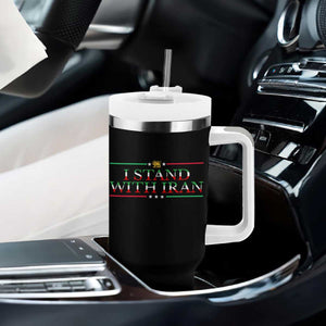 I Stand With Iran Tumbler With Handle Freedom For Iran 2026 Resistance Movement TS12 Print Your Wear
