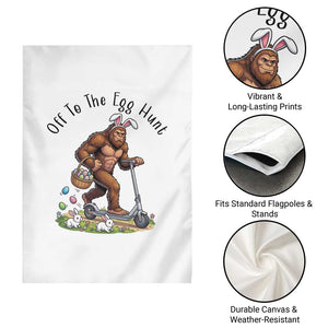 Funny Easter Bigfoot Garden Flag Off To The Egg Hunt TS12 Print Your Wear