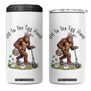 Funny Easter Bigfoot 4 in 1 Can Cooler Tumbler Off To The Egg Hunt TS12 One Size: 16 oz White Print Your Wear