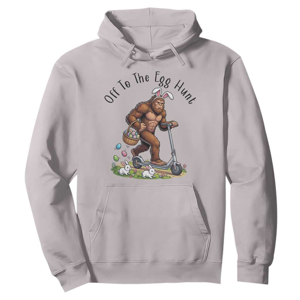 Funny Easter Bigfoot Hoodie Off To The Egg Hunt TS12 Ice Gray Print Your Wear