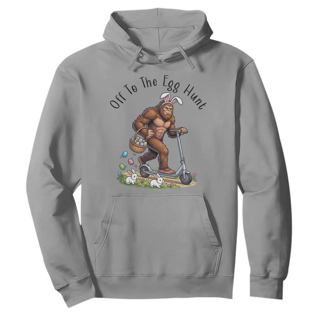 Funny Easter Bigfoot Hoodie Off To The Egg Hunt TS12 Sport Gray Print Your Wear