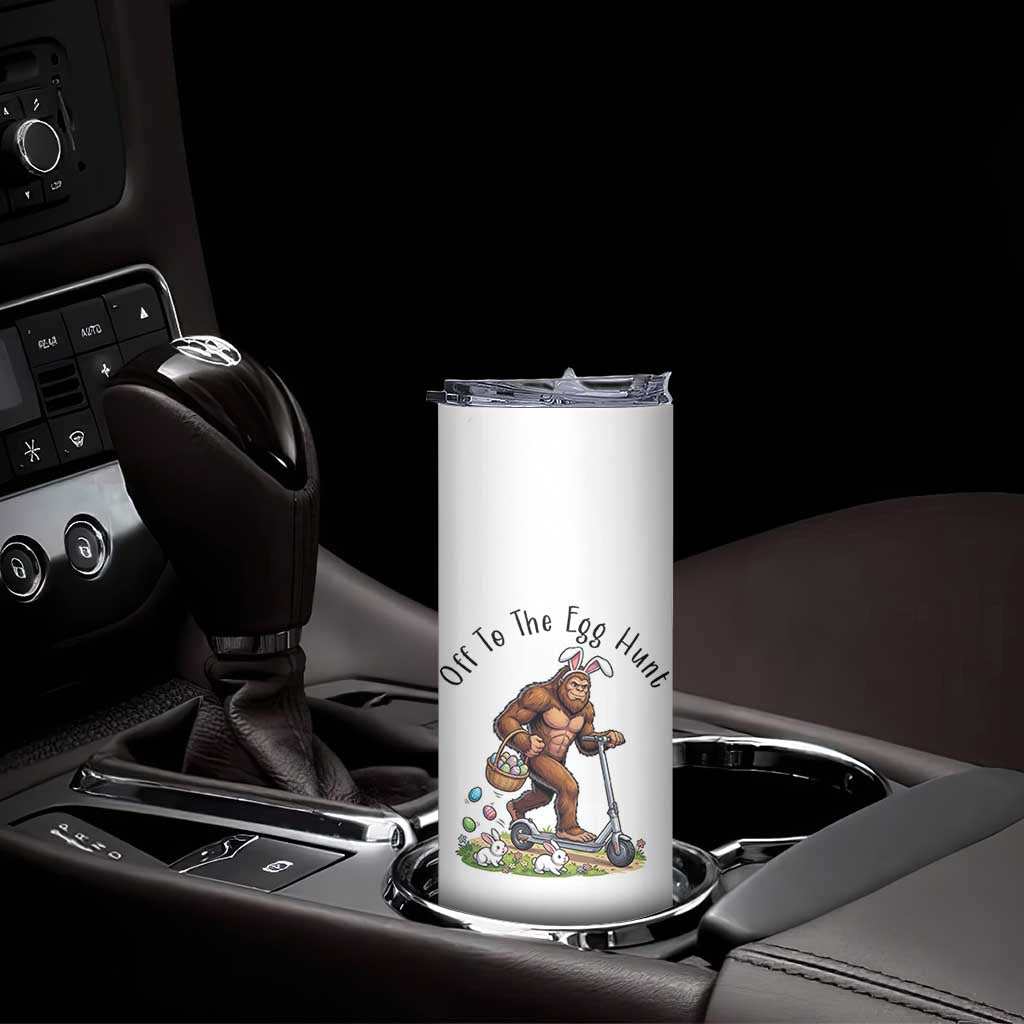 Funny Easter Bigfoot Skinny Tumbler Off To The Egg Hunt TS12 Print Your Wear